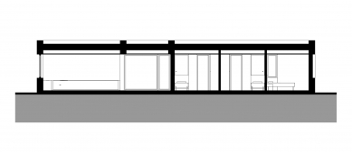 Novostavba rodinného domu v Šestajovicích - Řez
