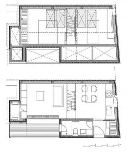 Dům XXS - Půdorysy - foto: © Dekleva Gregorič arhitekti