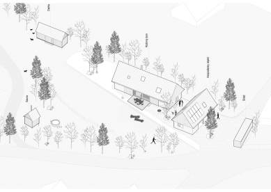 Dom v Dolnej Lehote - Axonometrie - foto: What architects