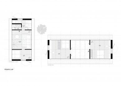 Dom v Dolnej Lehote - Půdorys patra - foto: What architects