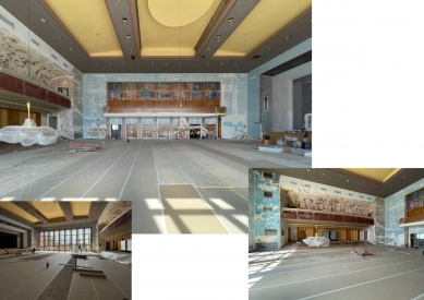 Nové bary a aktualizace barevnosti interiérů Domu kultury v Ústí nad Labem - Původní stav r. 2024