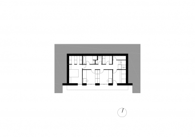House with the Horizons of Šumava - Basement floor plan - foto: Stempel Tesař architekti