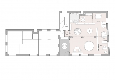 Showroom with filming equipment - Floor plan 2nd floor - foto: SKARCH