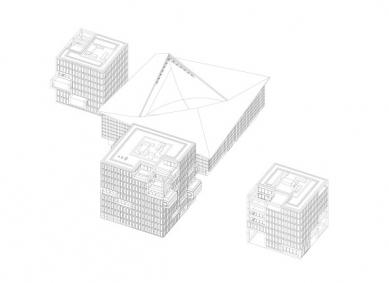 Muzeum designu v Londýně - Axonometrie - foto: OMA, Alles and Morrison