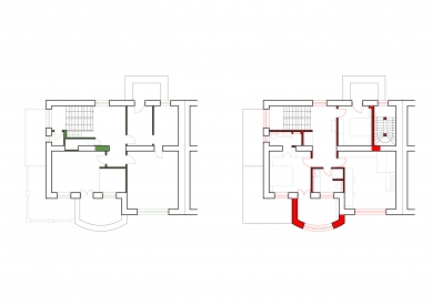 Reconstruction of a Writers’ Colony Villa - Floor plans 2nd floor