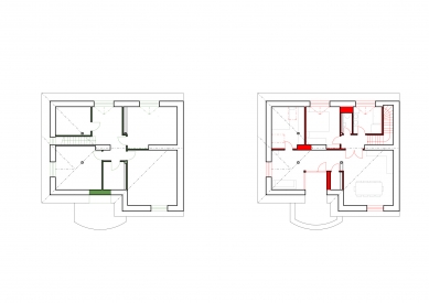 Reconstruction of a Writers’ Colony Villa - Floor plans 3NP