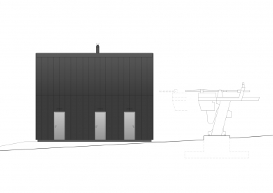 Obslužná stanice vleku - Jihovýchodní pohled - foto: ADR