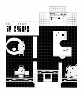 Konomi Tea House - Axonometrie - foto: MAPA architekti