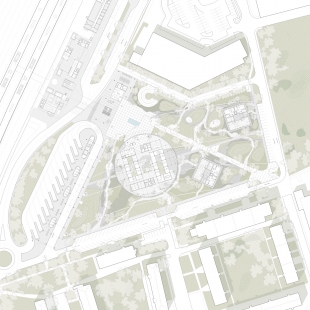 Křižanova sawmill - winning project - Situation - foto: MACH, ARAMÉ studio