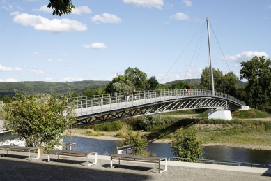 Pedestrian bridge over the Berounka - foto: © Tomáš Souček