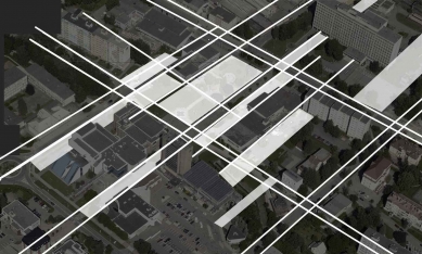 Revitalization of the city center of Kopřivnice - Schema - foto: Kamil Mrva Architects