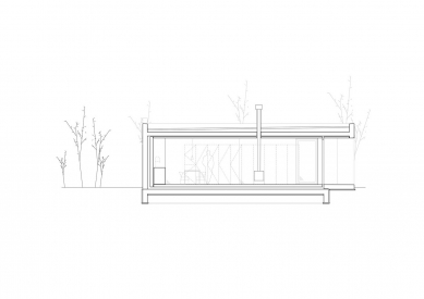 Dům na okraji pláně - Řez - foto: Skupaj arhitekti