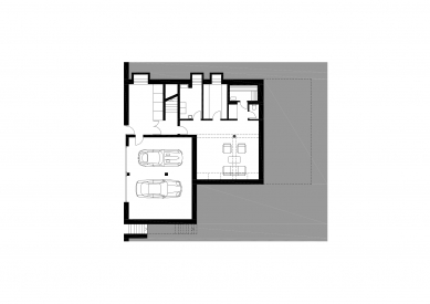 <html>Dům milovníka umění</html> - Floor plan of the entrance level - foto: Stempel Tesař architekti