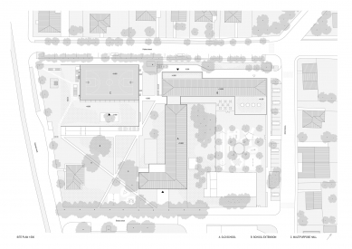 Extension of a Primary School - Situation - foto: BAKYTA architekti