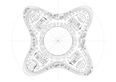 Organica - Půdorys nejvyššího podlaží - foto: Schindler Seko architekti