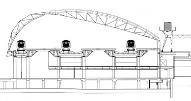 Waterloo International Terminal - Příčný řez - foto: © NGP, London