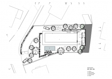 Dům A - Půdorys soukromého podlaží - foto: L2C Arquitetura