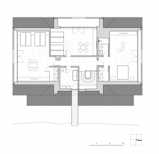 Cottage on the hillside - Floor plan 2nd floor