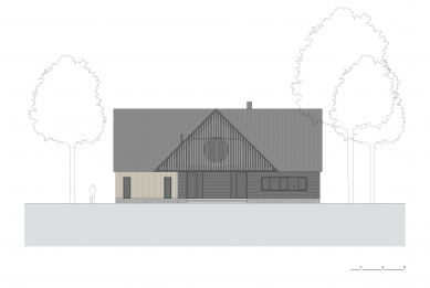 Cottage on the hillside - Southwest view