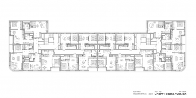 Block Karlín - Floor plan 6th floor - foto: under-construction architects