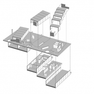 G-5 Houses - <translation>Exploded axonometry</translation> - foto: SUMMARY Architects
