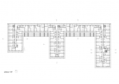 Residential complex Agáta - Floor plan 1st floor - foto: MARTIN VOJTA architekti
