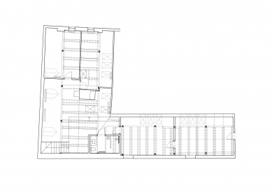 Cottage in Vysočina - Floor plan – original state