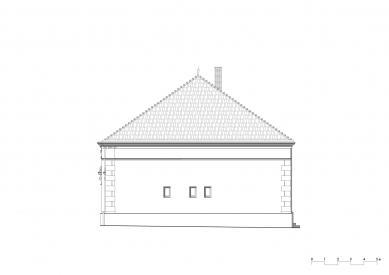 Knihovna v Novém Hrozenkově - Jihozápadní pohled - původní - foto: Chládek Architekti