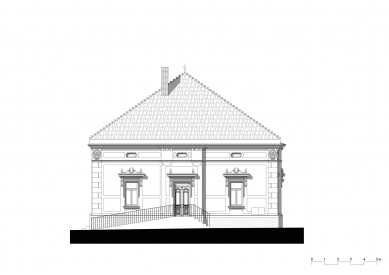 Knihovna v Novém Hrozenkově - Severovýchodní pohled - návrh - foto: Chládek Architekti