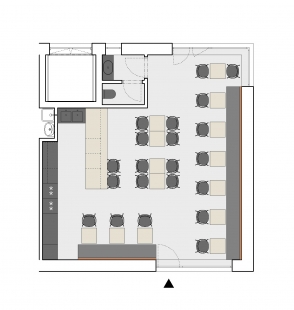 Cantina Mělník - <html>Půdorys</html> - foto: Urbanema studio