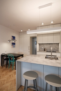 Panel apartment with exposed concrete - foto: Dalibor Hoffmeister
