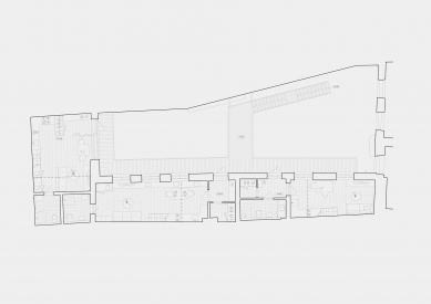 Reconstruction of the courtyard complex at Dolní náměstí 33 - Floor plan - foto: LBNK architekti