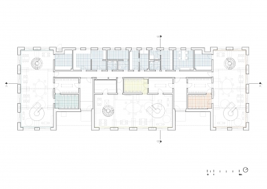 MŠ a DS Přerov nad Labem - Půdorys 1.np - foto: Apostrof architekti