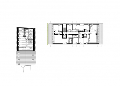 Residence Wechův dvůr - Floor plan 3rd floor - foto: Architekti DRNH