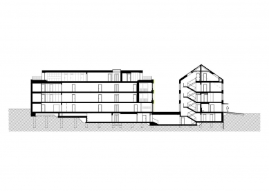 Residence Wechův dvůr - <st>Cut</st> - foto: Architekti DRNH