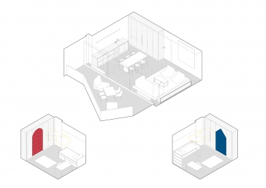 Flat white - Axonometrie - foto: edit! architects