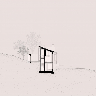 Prázdninový dům v Kraichgau - Řez - foto: Schneider Hoffmann Architekten