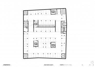 Apartment Block Nové Lauby - Floor plan 2.pp - foto: znamení čtyř-architekti