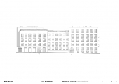 Apartment Block Nové Lauby - <Southwest view> - foto: znamení čtyř-architekti