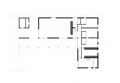 Rodinný dům v Alpendre - Půdorys přízemí - foto: Vasco Burnay Arquitectura