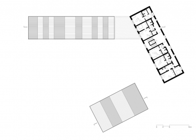 Home for the Elderly with Kindergarten in Horní Jirčany - Floor plan 3rd floor - foto: ti architekti