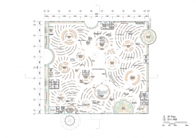National University Library in Taipei - Floor plan - foto: Toyo Ito & Associates