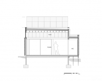 Artist studio in a converted garage - <translation>Cut</translation> - foto: Edward McCann Architects