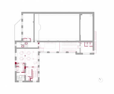 Kindergarten Pozořice Workers' House - Floor plan – current state