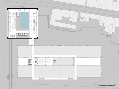 Národní muzeum kočárů - Půdorys druhého patra - foto: Paulo Mendes da Rocha
