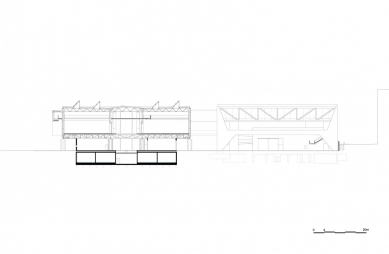 Národní muzeum kočárů - Příčný řez - foto: Paulo Mendes da Rocha