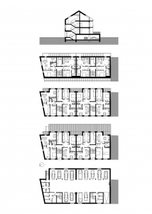 Bytový dům Komenského - Plány - foto: Stempel & Tesař architekti