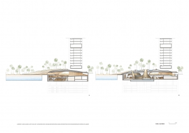 Muraba Veil Tower - Řez - foto: RCR Arquitectes
