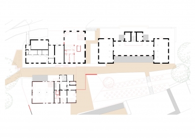 Sun Baths Complex in Luhačovice - Floor plan 2nd floor - foto: TRANSAT architekti
