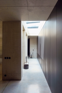 Concrete house by the forest